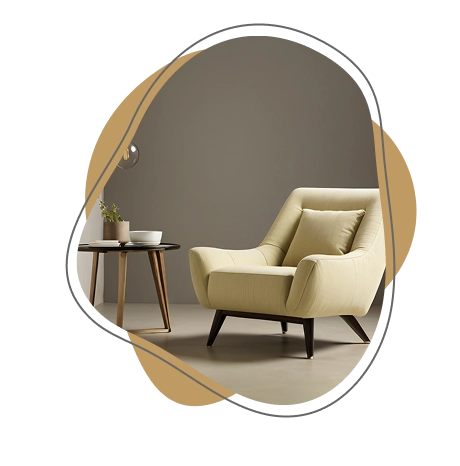 Handcrafted custom furniture dubai featuring a modern wooden table and matching chairs designed to fit a personalized interior space